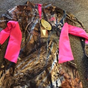 Mossy Oak long sleeve 3/4 zip